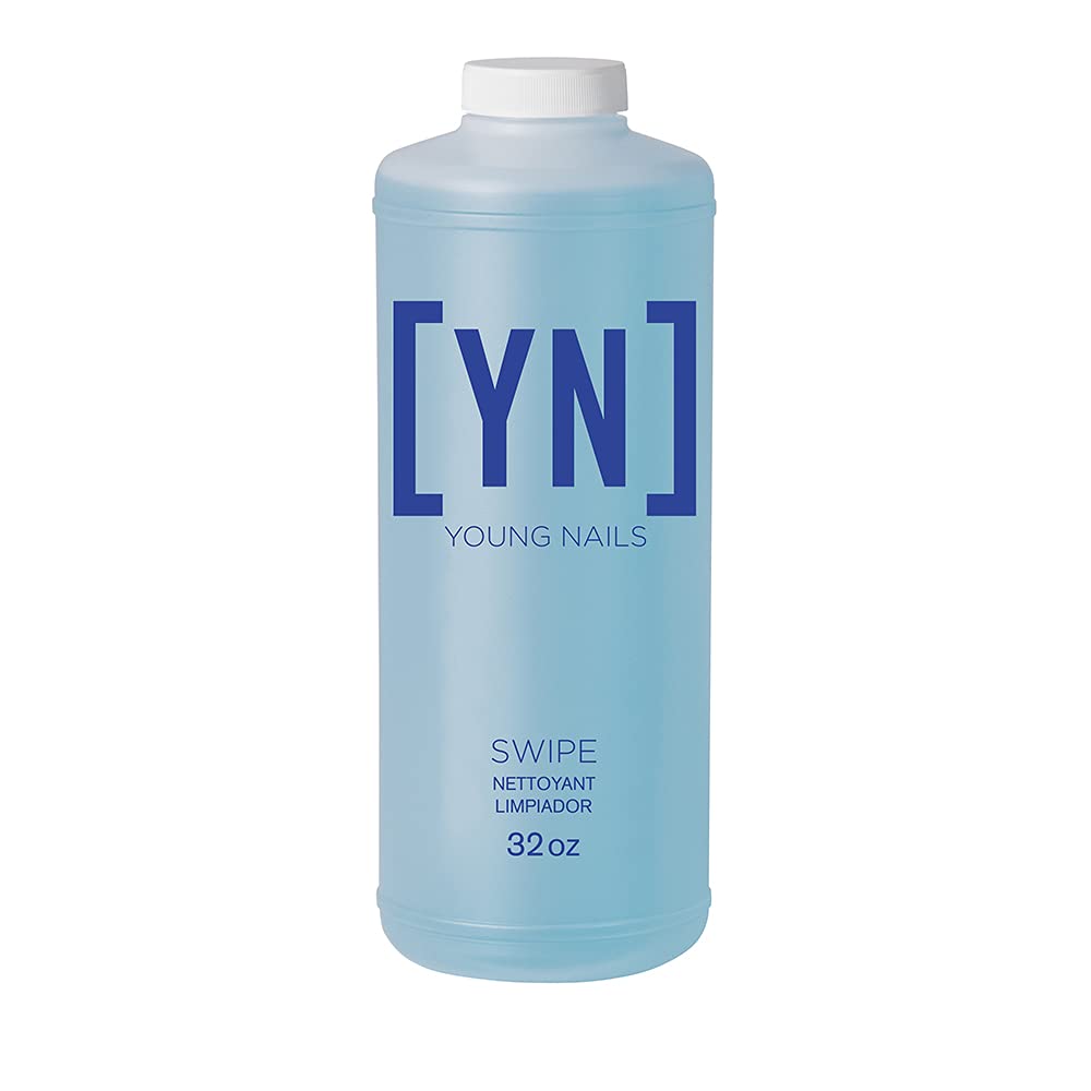 Young Nails Nail Swipe bottle pour enables clean prep before gel or acrylic applications.