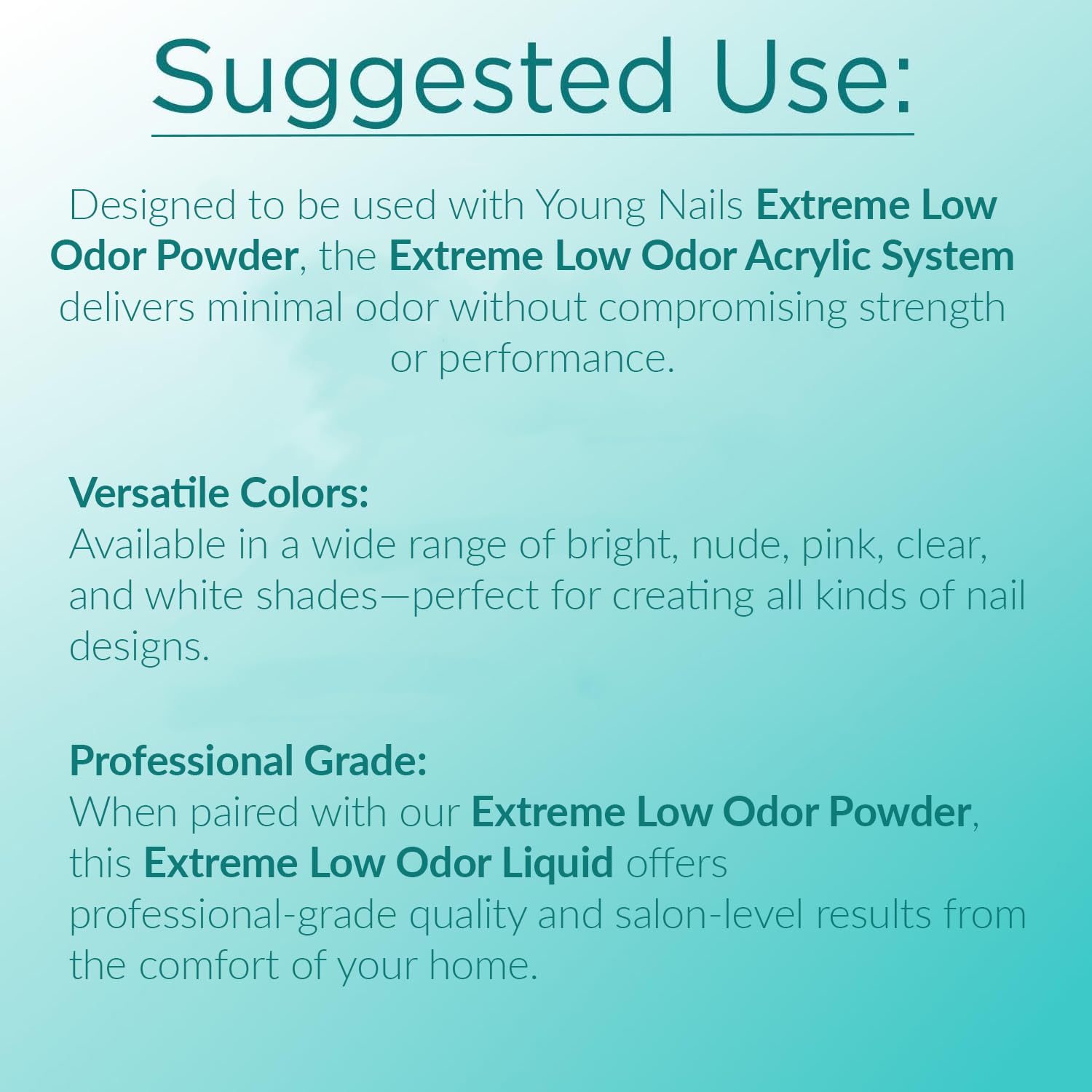 Young Nails professional salon-grade monomer in use demonstrates durable, non-yellowing acrylic results