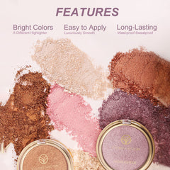 Young Vision cruelty-free highlighter with iridescent particles creates a soft foil-like finish.
