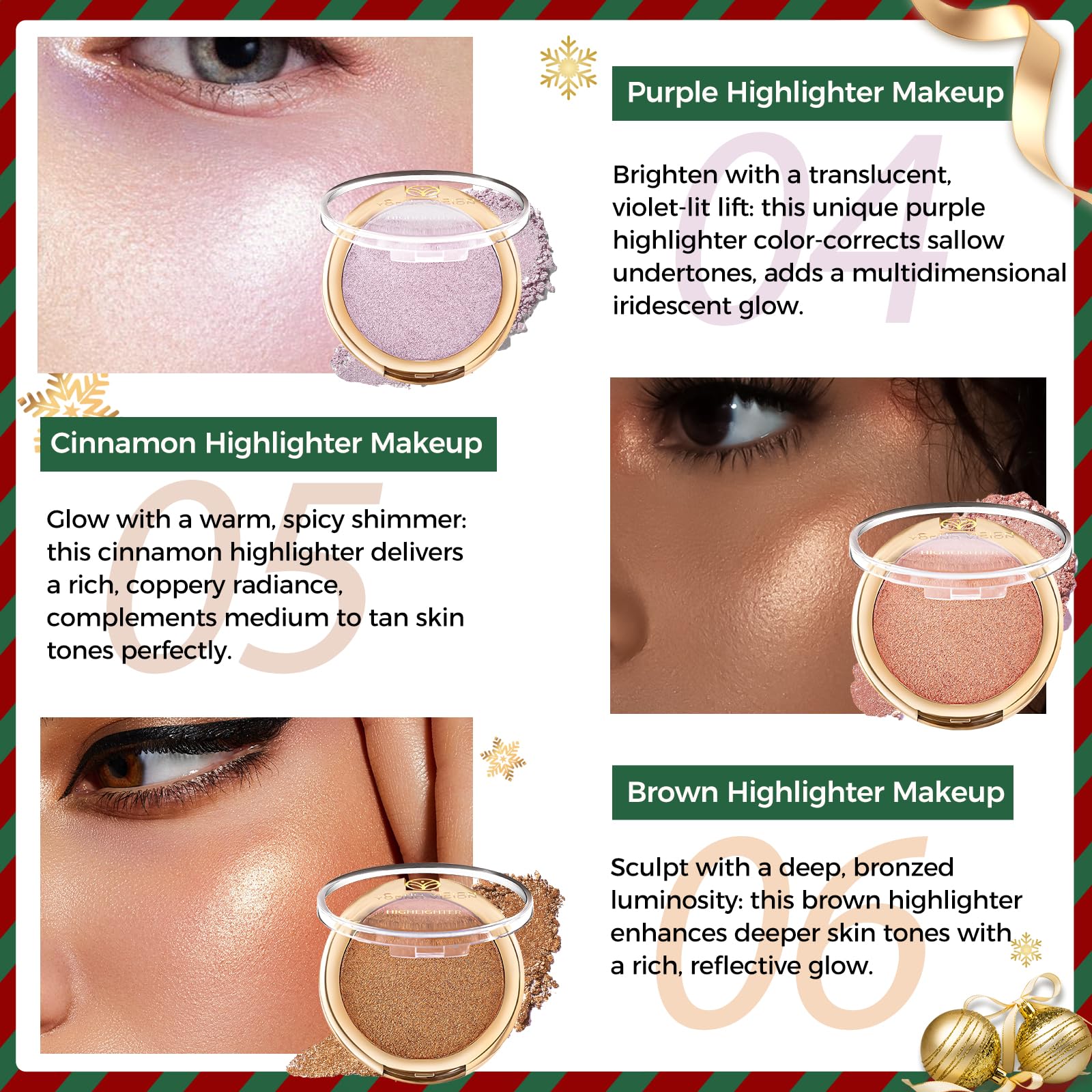 Young Vision stage-ready glow proves versatile on eyes and body.