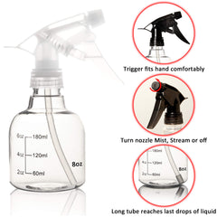Youngever spray bottle with 3-mode nozzle for off, stream, and mist options.