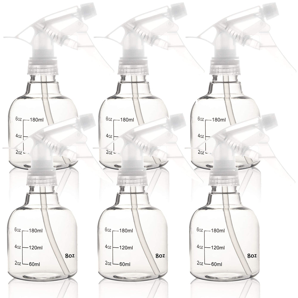 Youngever 6-pack empty spray bottles for organized home cleaning tasks.