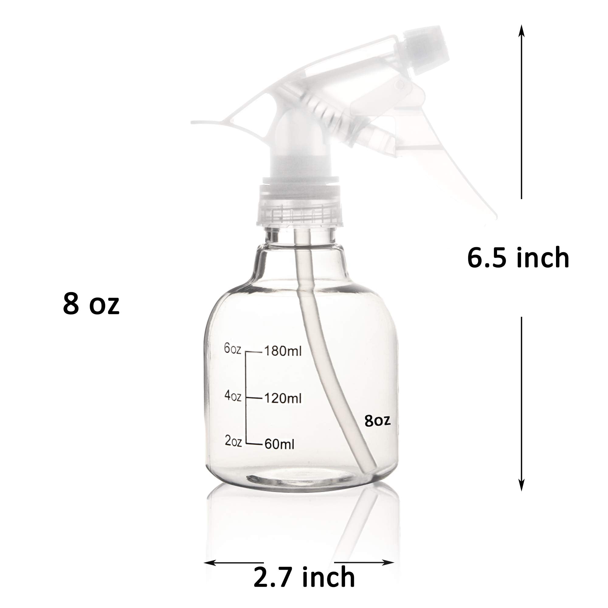 Youngever 8oz spray bottle closeup showing leak-proof cap and smooth spray.