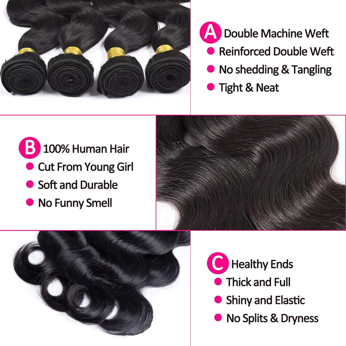 Youngirl body-wave 20-inch bundle for fuller mid-length styling.