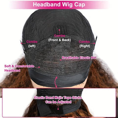 Youngirl Ombre Headband Wig ready-to-dye for customizable color