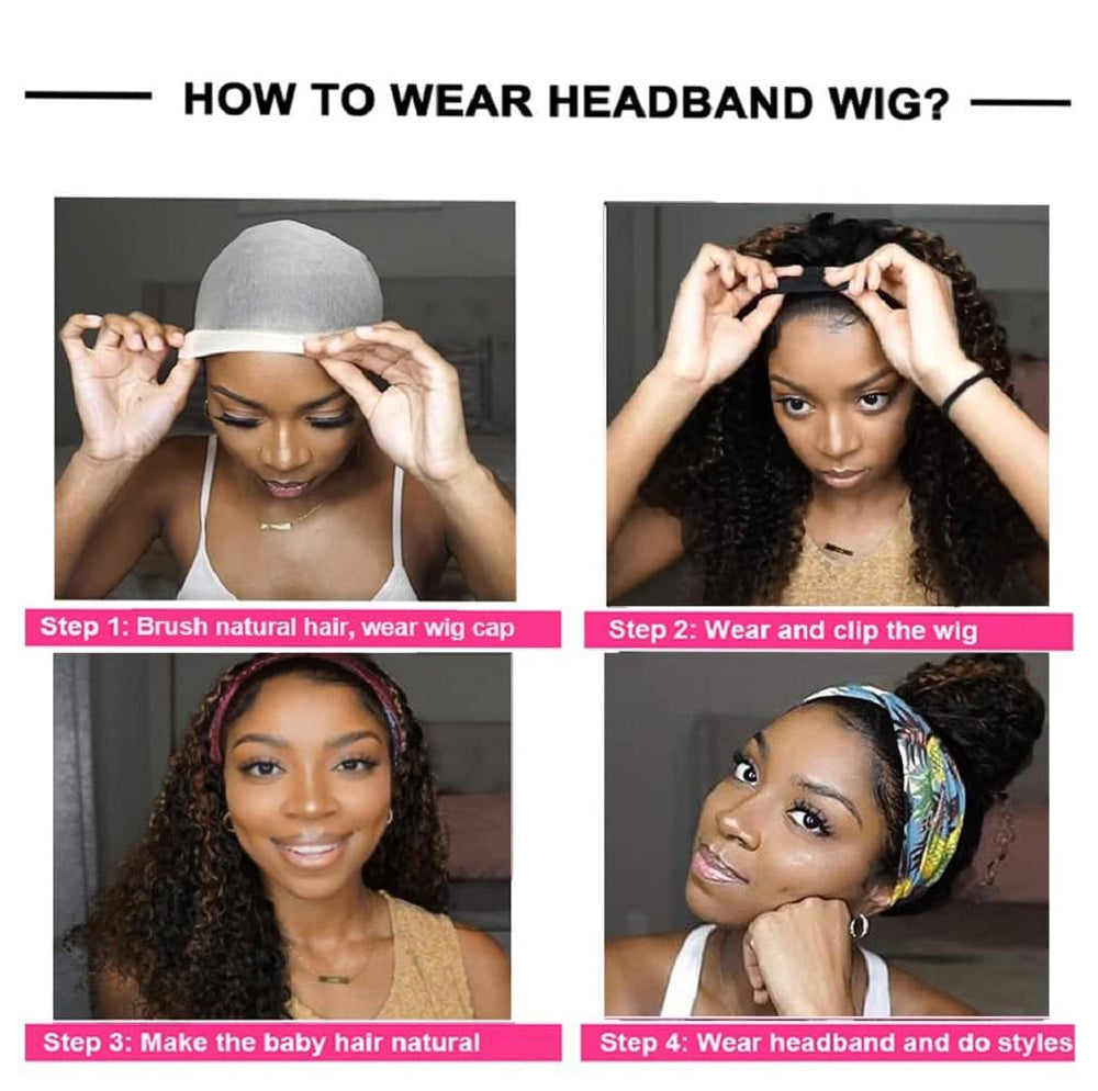 Youngirl Wig packaging highlights included headband, cap, and lashes