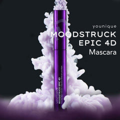 Younique Moodstruck Epic 4D Mascara brush demonstrates even coverage for defined lashes