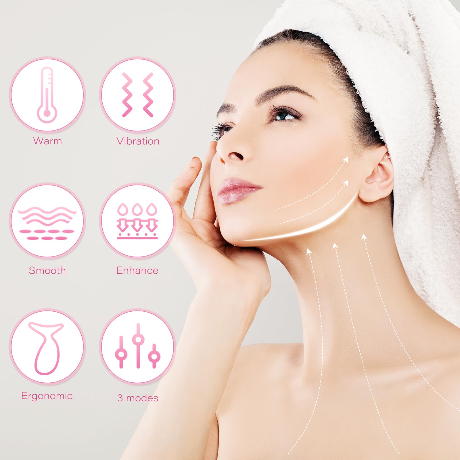 YourMate massager targets eye-area for gentle tension relief and improved micro-circulation.