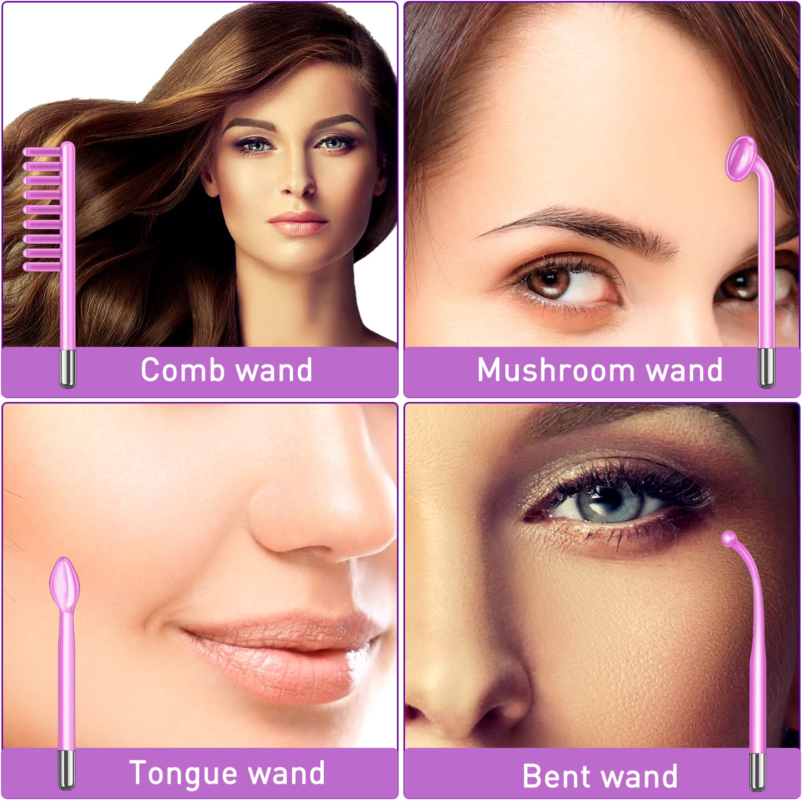 YourMate mushroom tube attachment targeting forehead and cheeks