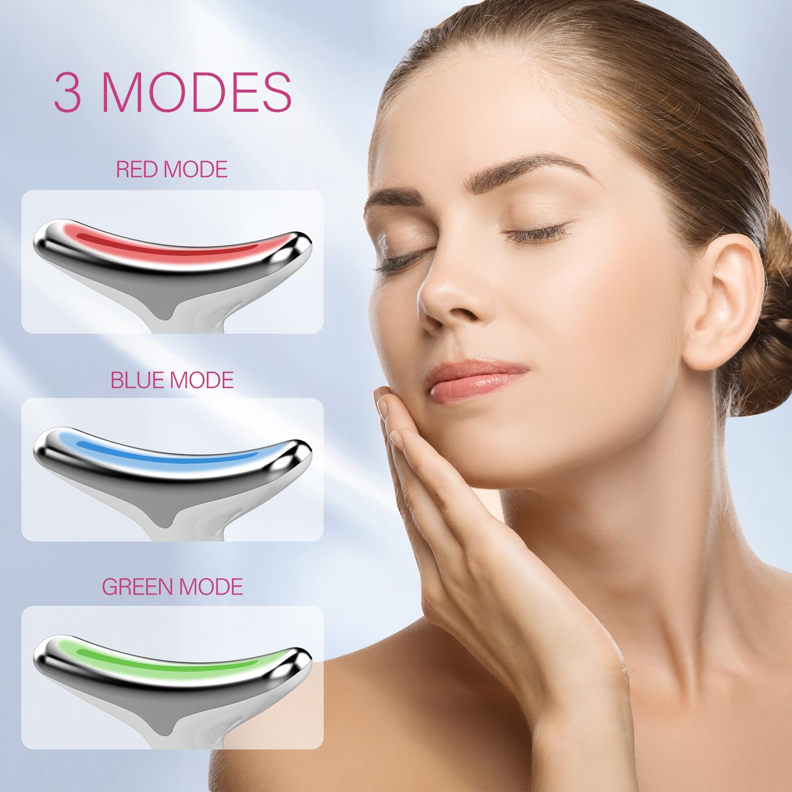 YourMate portable-rechargeable unit supports cordless use for home or travel skincare routines.