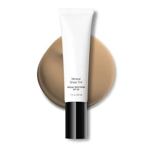 YourNameCosmetics Mineral Sheer Tint Natural Glow packaging highlighting portable, easy daily wear