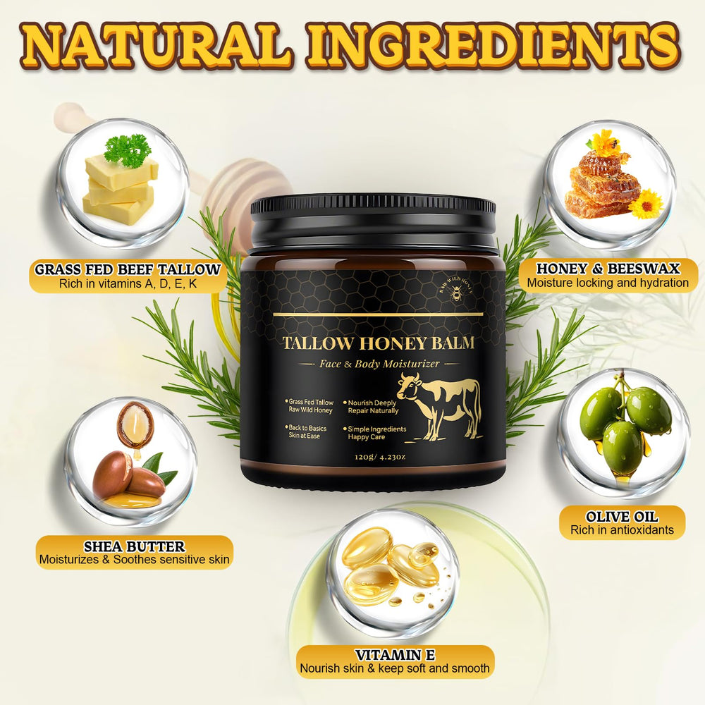 YOURTONE tallow-honey-balm-application showing quick absorption for silky finish