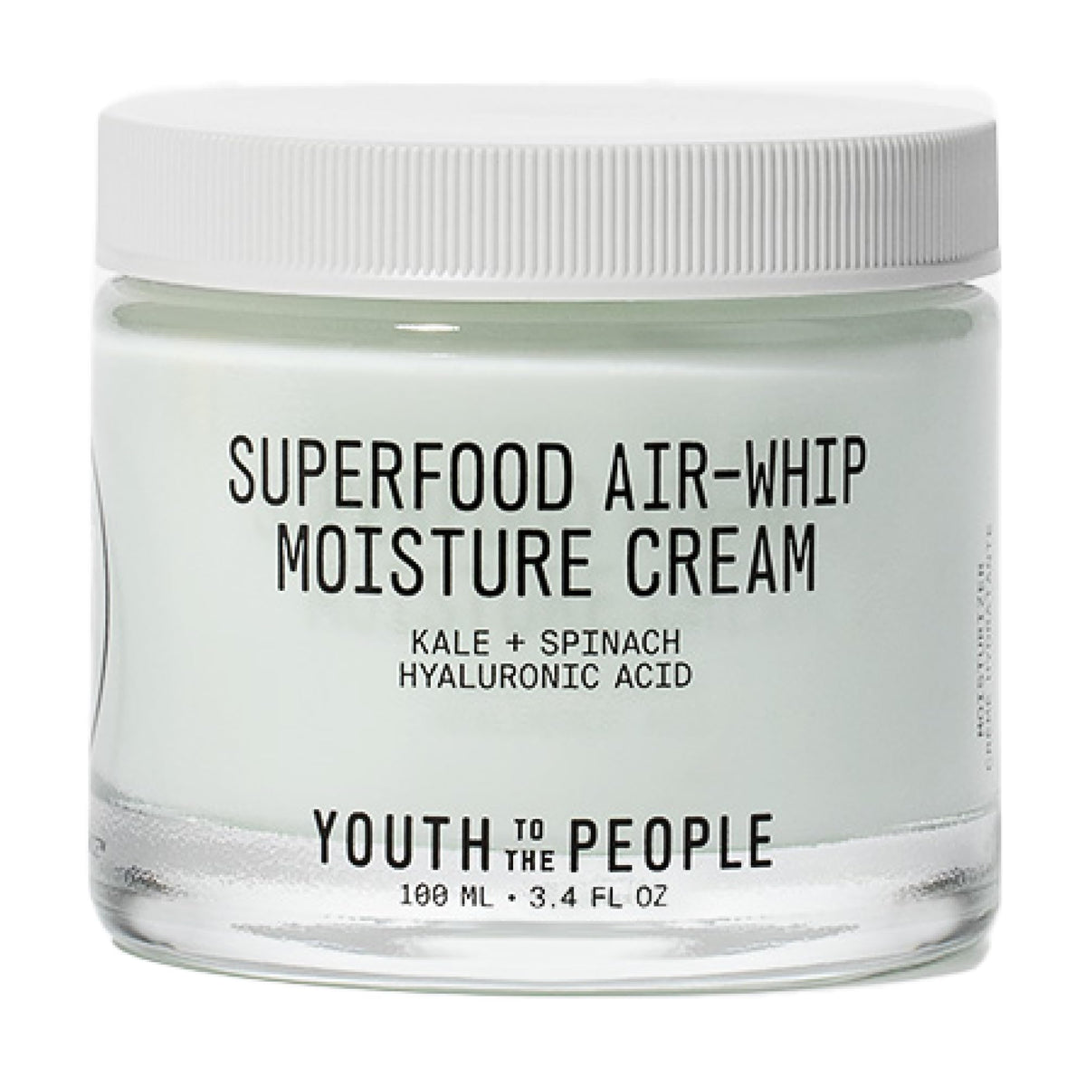Youth To The People air-whip moisture cream bottle demonstrates easy daily hydration.
