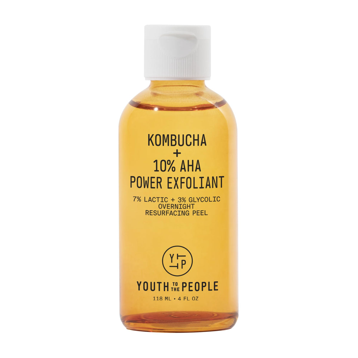 Youth To The People kombucha-aha bottle pour showing product for brighter skin