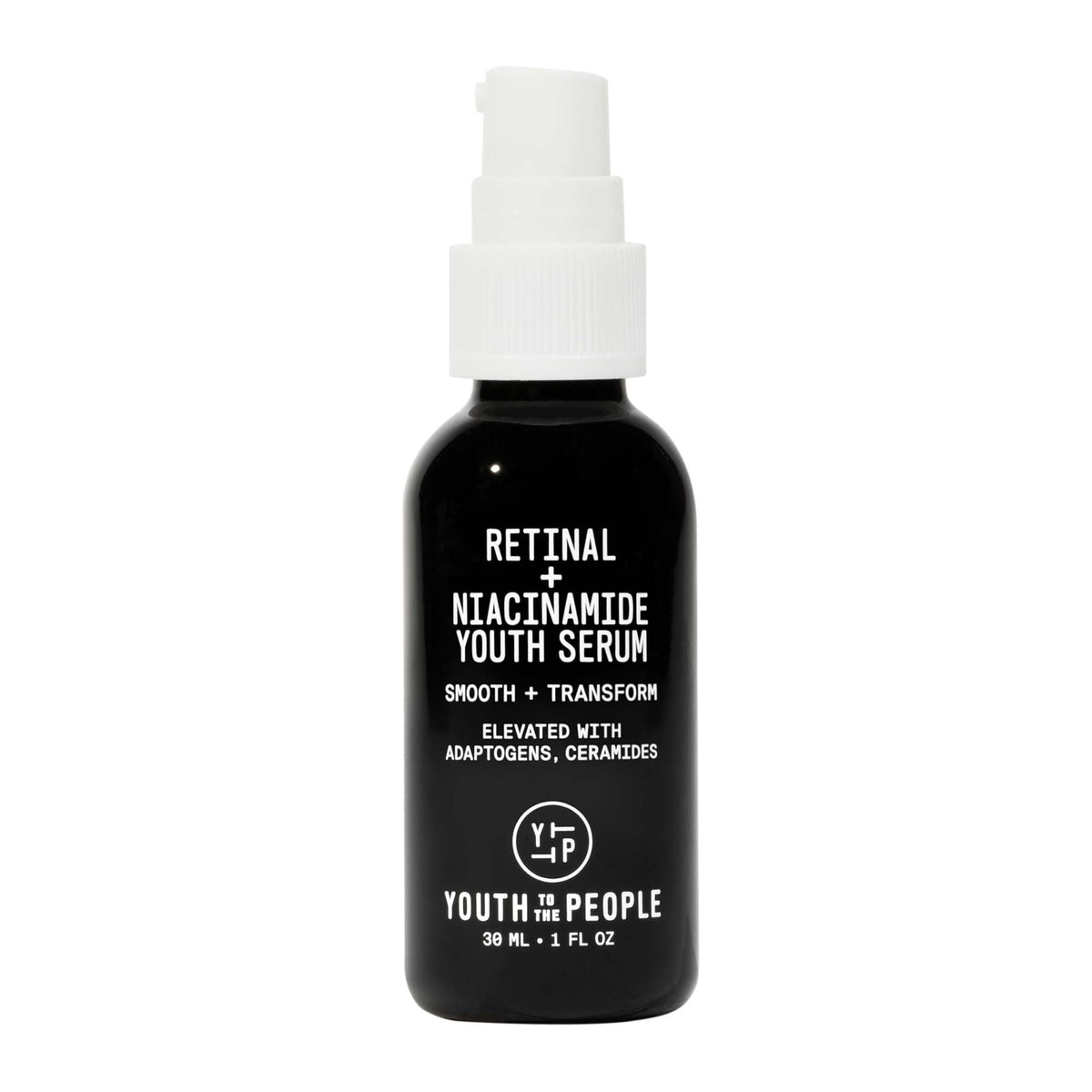 Youth To The People retinal-niacinamide-serum bottle closeup fragrance free night care