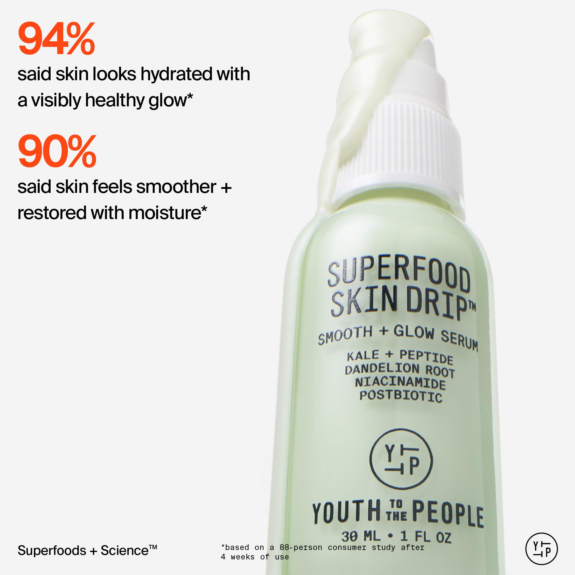 Youth To The People Skin Drip glow-shot image highlights radiant finish.