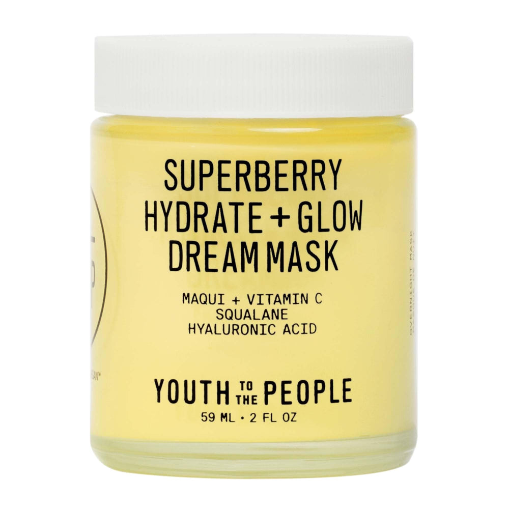 Youth To The People Superberry Dream Mask full-size packaging signals premium night hydration.
