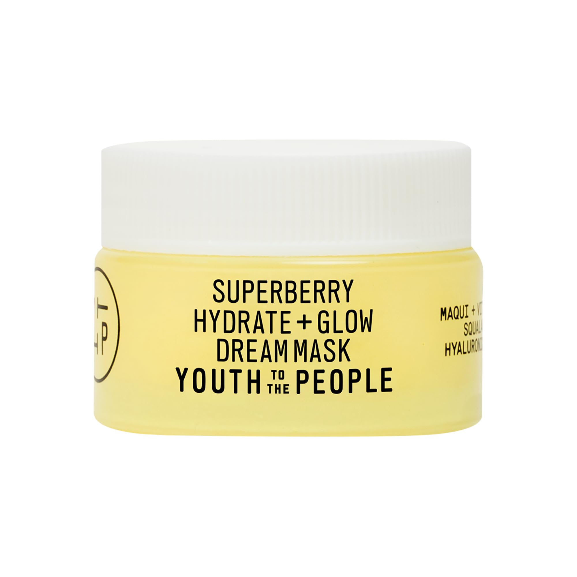 Youth To The People Superberry Dream Mask jar for overnight hydration and brightening.