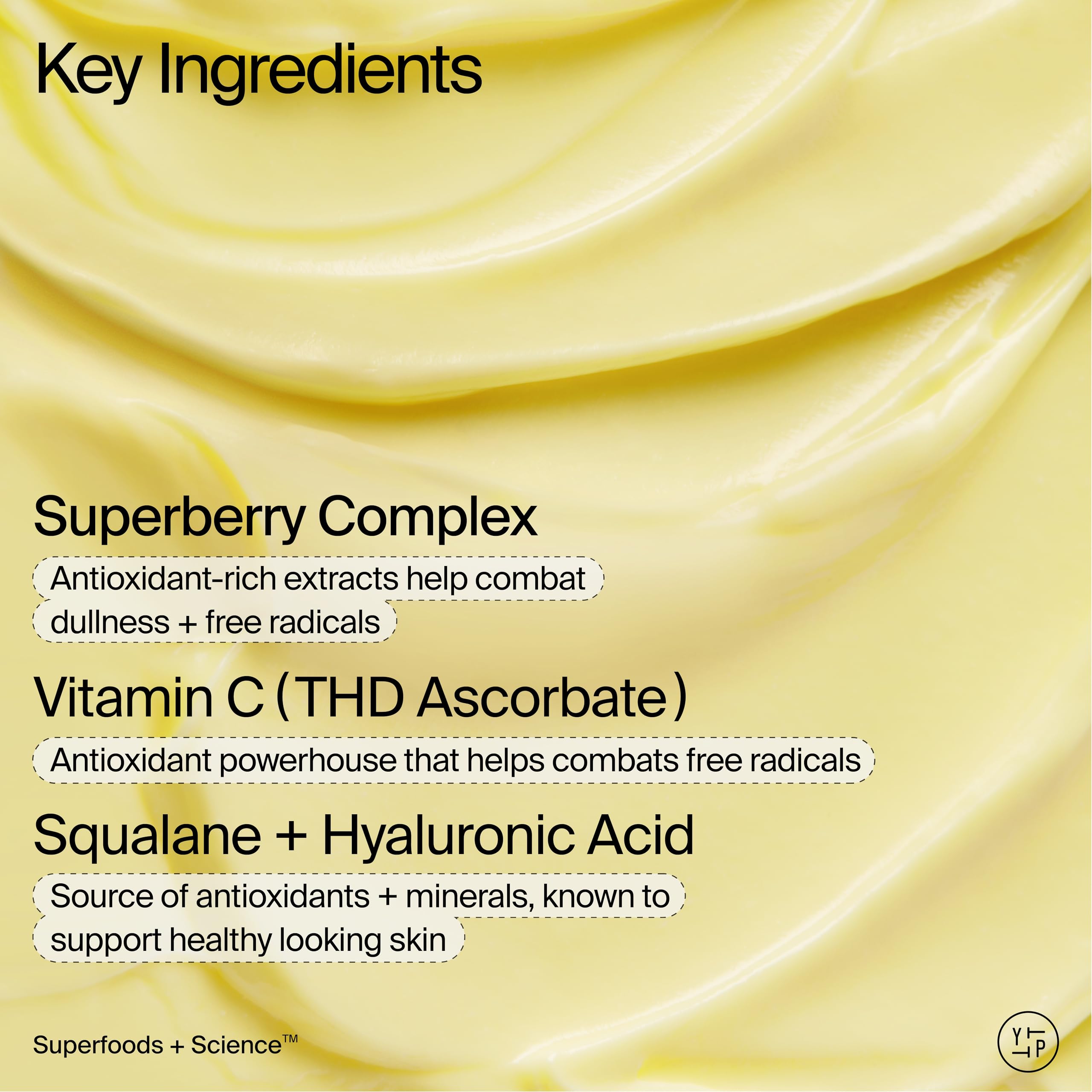 Youth To The People Superberry Dream Mask texture spread highlights vitamin C brightness in action.