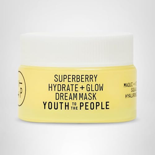 Youth To The People Superberry Dream Mask vanity shot showcases travel-friendly size.