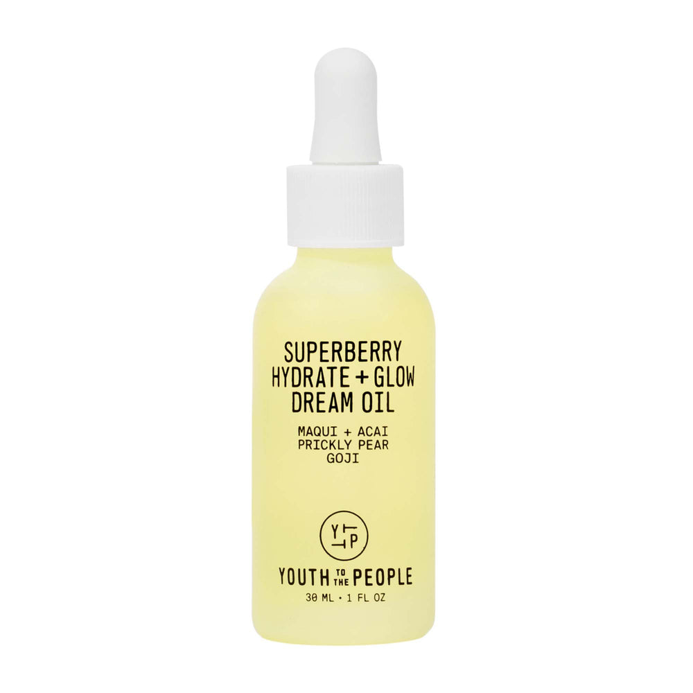 Youth To The People Superberry hydrate-glow bottle ready for radiant skin
