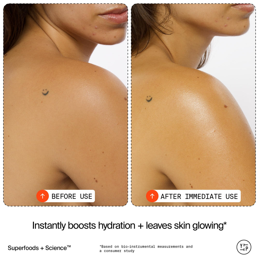 Superberry antioxidants illustrated for dullness reduction and vibrant look