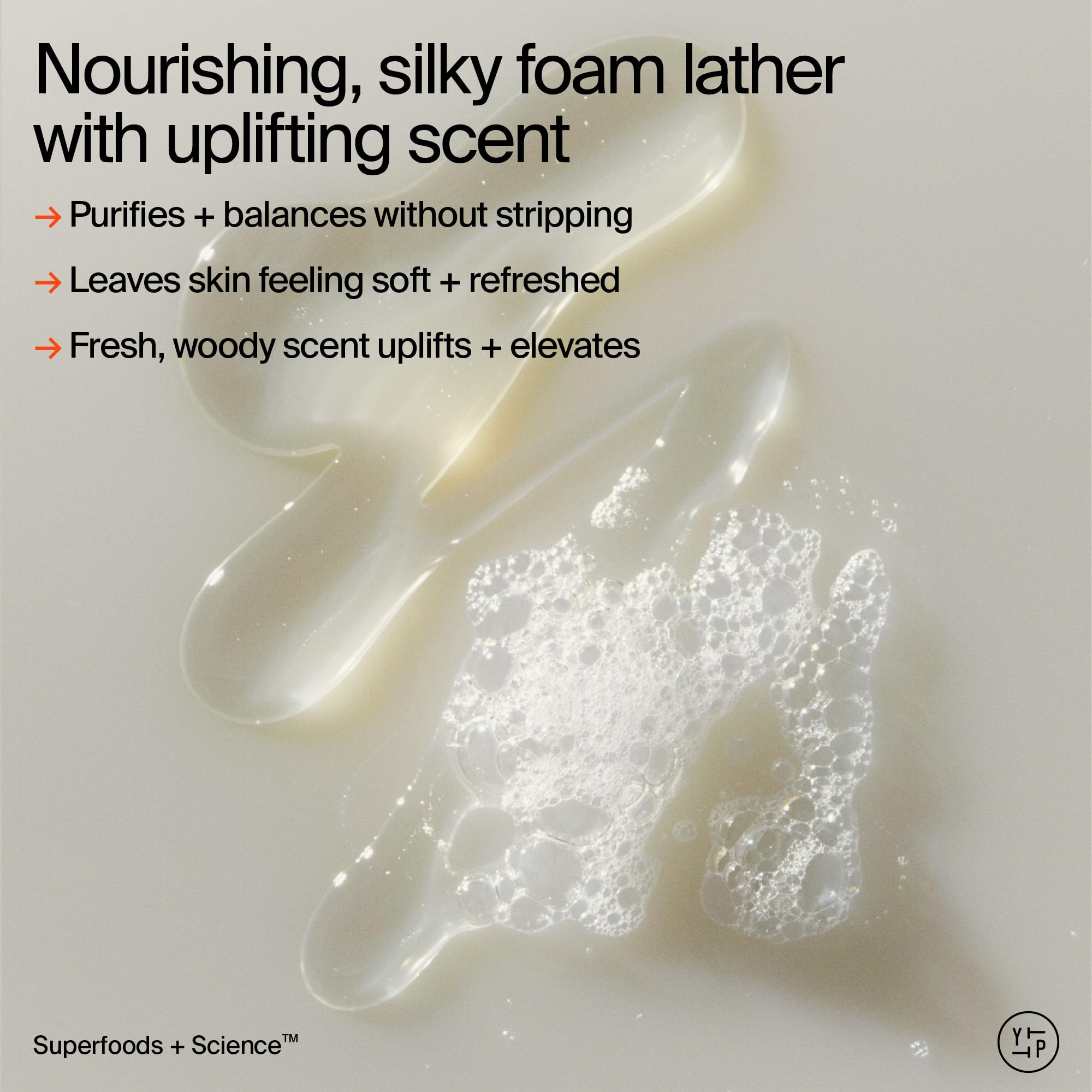 Youth To The People Superfood + Niacinamide Body Wash pour stream refreshing the skin