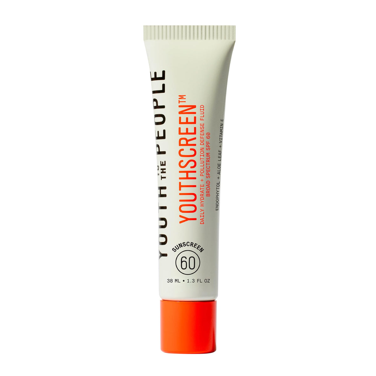 Youth To The People Youthscreen sunscreen bottle demonstrates daily SPF 60 protection.