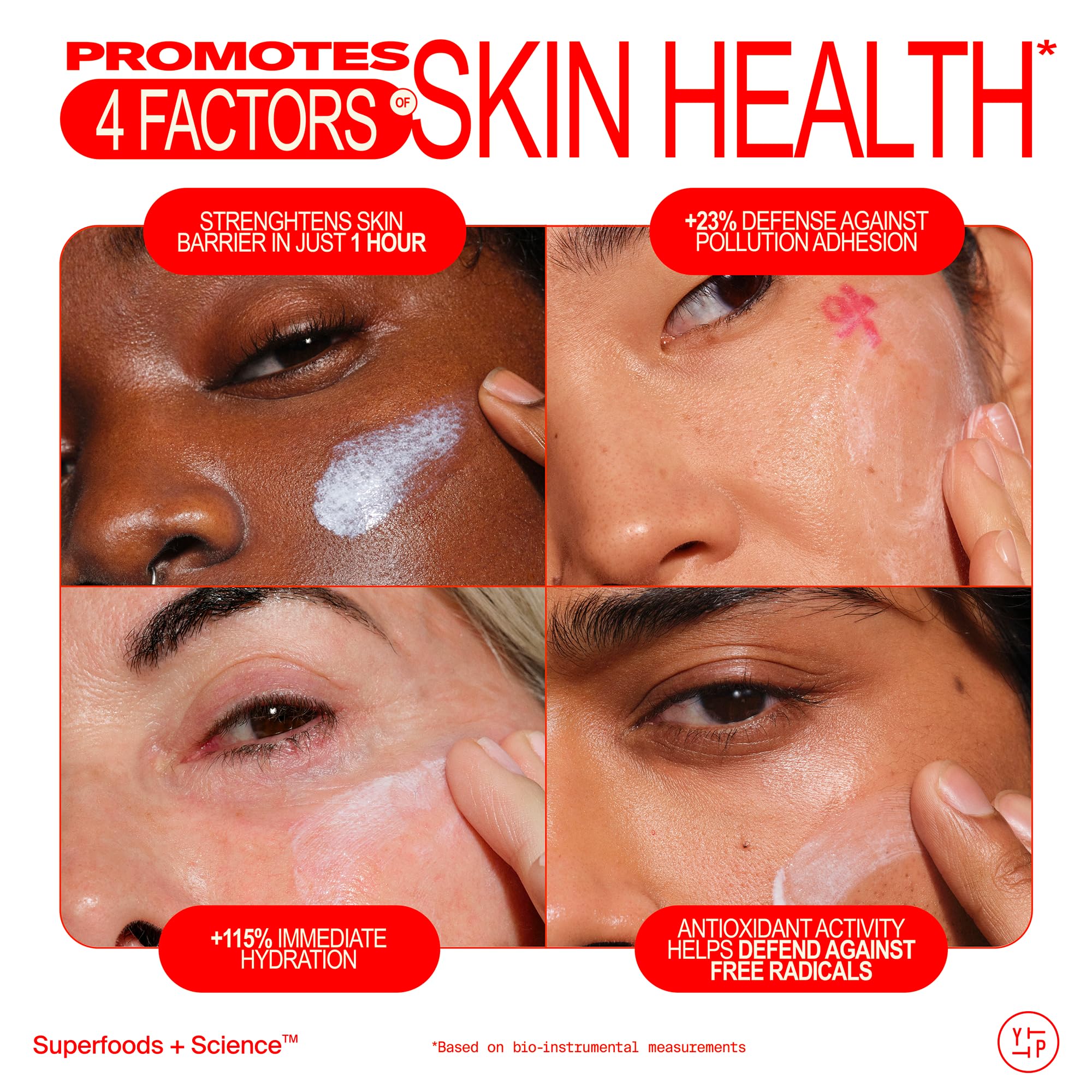 Youth To The People Youthscreen sunscreen protects against pollution while hydrating the skin.