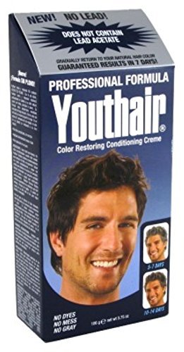Youthair creme lead-free application closeup showing creamy texture for coverage.