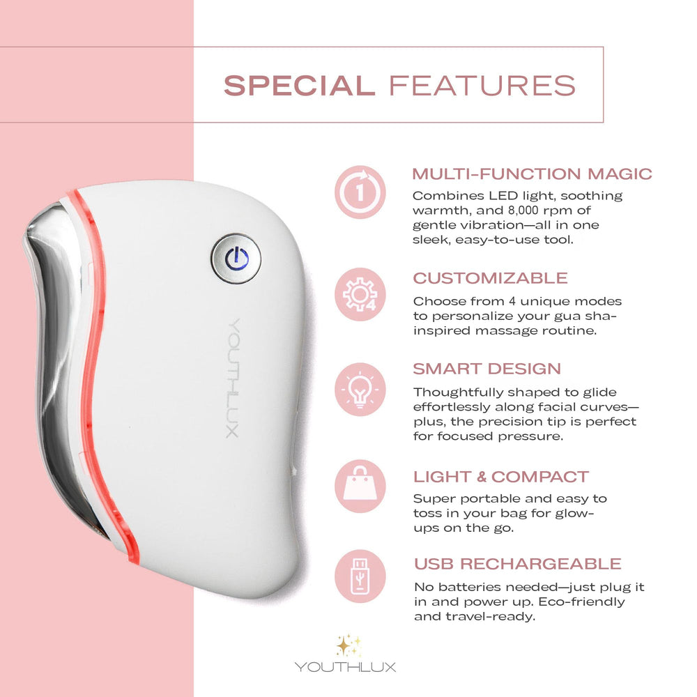 YOUTHLUX ProSculpt USB-rechargeable massager ready for on-the-go skincare
