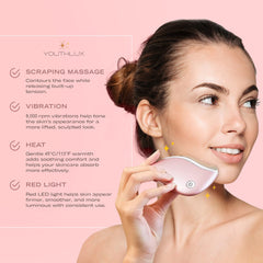 YOUTHLUX ProSculpt device with multiple vibration modes for customized skincare