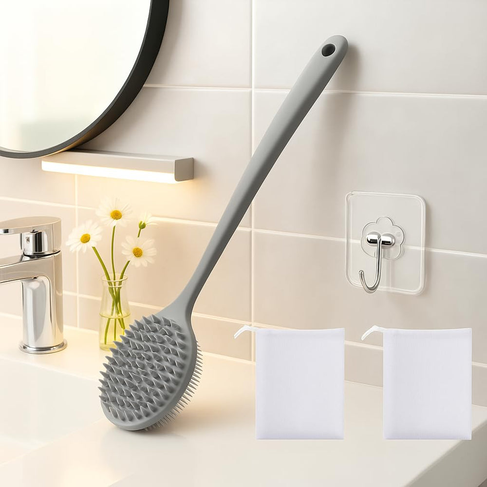 YouthRun silicone body scrubber rich-lather bundle for efficient foam