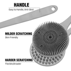 YouthRun silicone body scrubber soft-massage side for relaxation