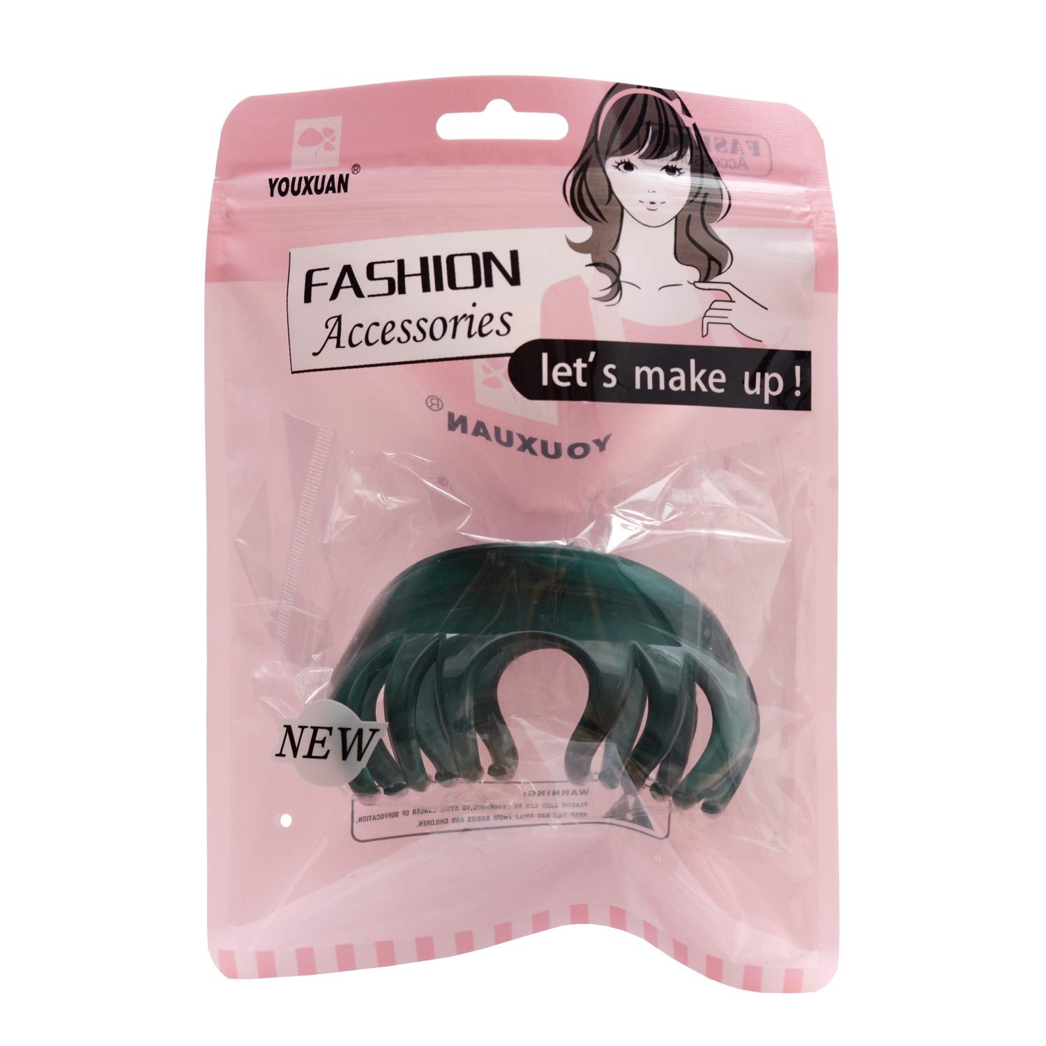 YOUXUAN hair clip close-up highlighting lightweight comfortable wear