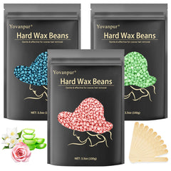 Yovanpur wax beads melting close-up for quick at-home waxing.