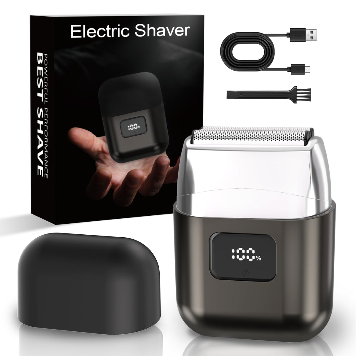 YOXSPD electric foil shaver with 3 floating blades for a smooth, irritation-free shave