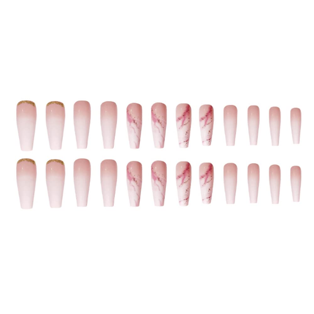 YoYoee nude press-on nails size guide showing 12 sizes