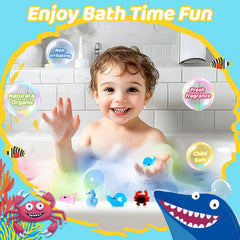 YoYokay land-theme bath bombs reveal animal surprises after fizzing, turning baths into treasure hunts.
