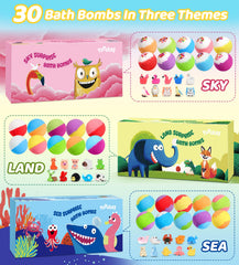 YoYokay ocean-theme bath bombs create bubbly seascapes and gentle cleansing in the bath.
