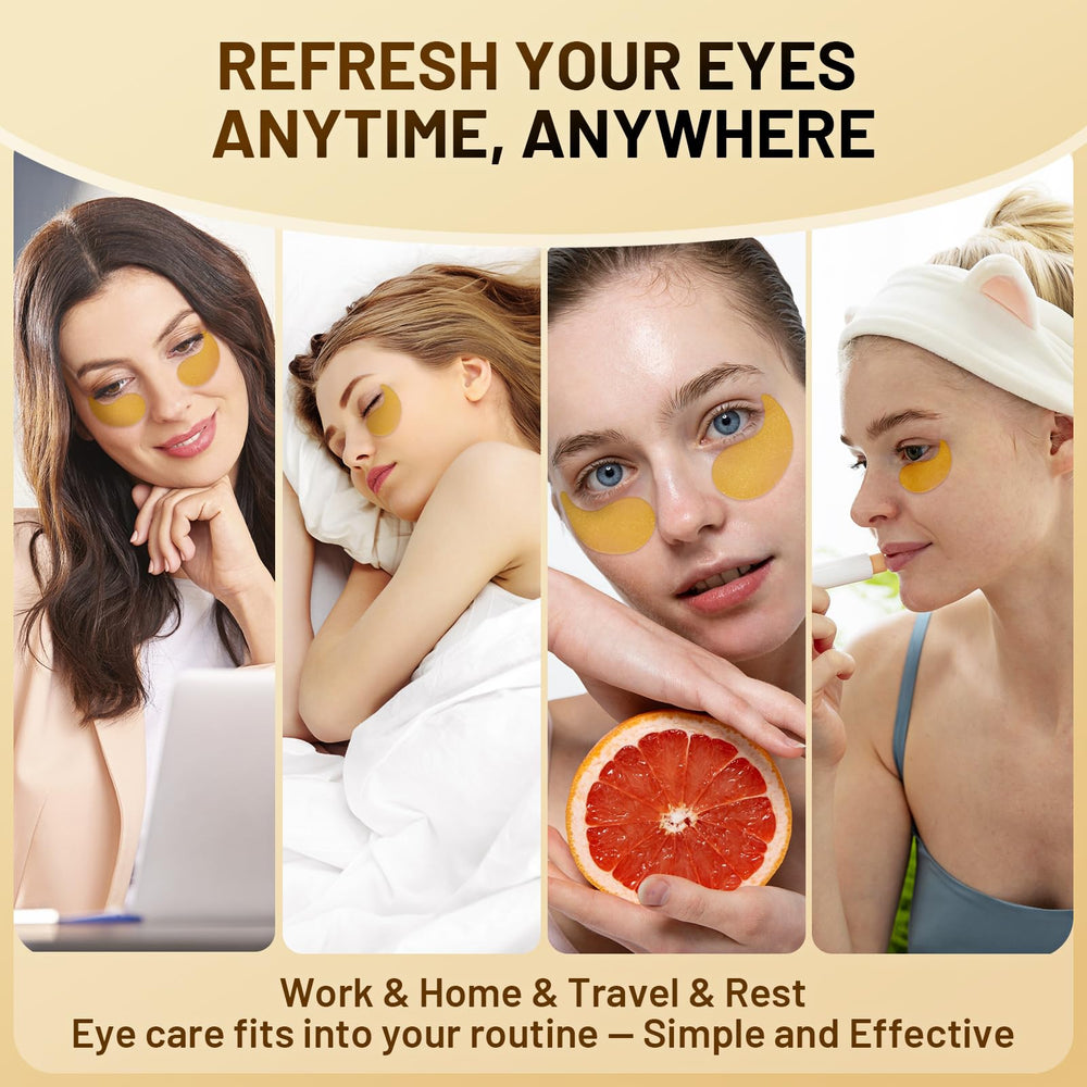 YOYORY eye patches hydrogel texture closeup demonstrates easy adherence and cooling comfort