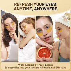 YOYORY eye patches hydrogel texture closeup demonstrates easy adherence and cooling comfort