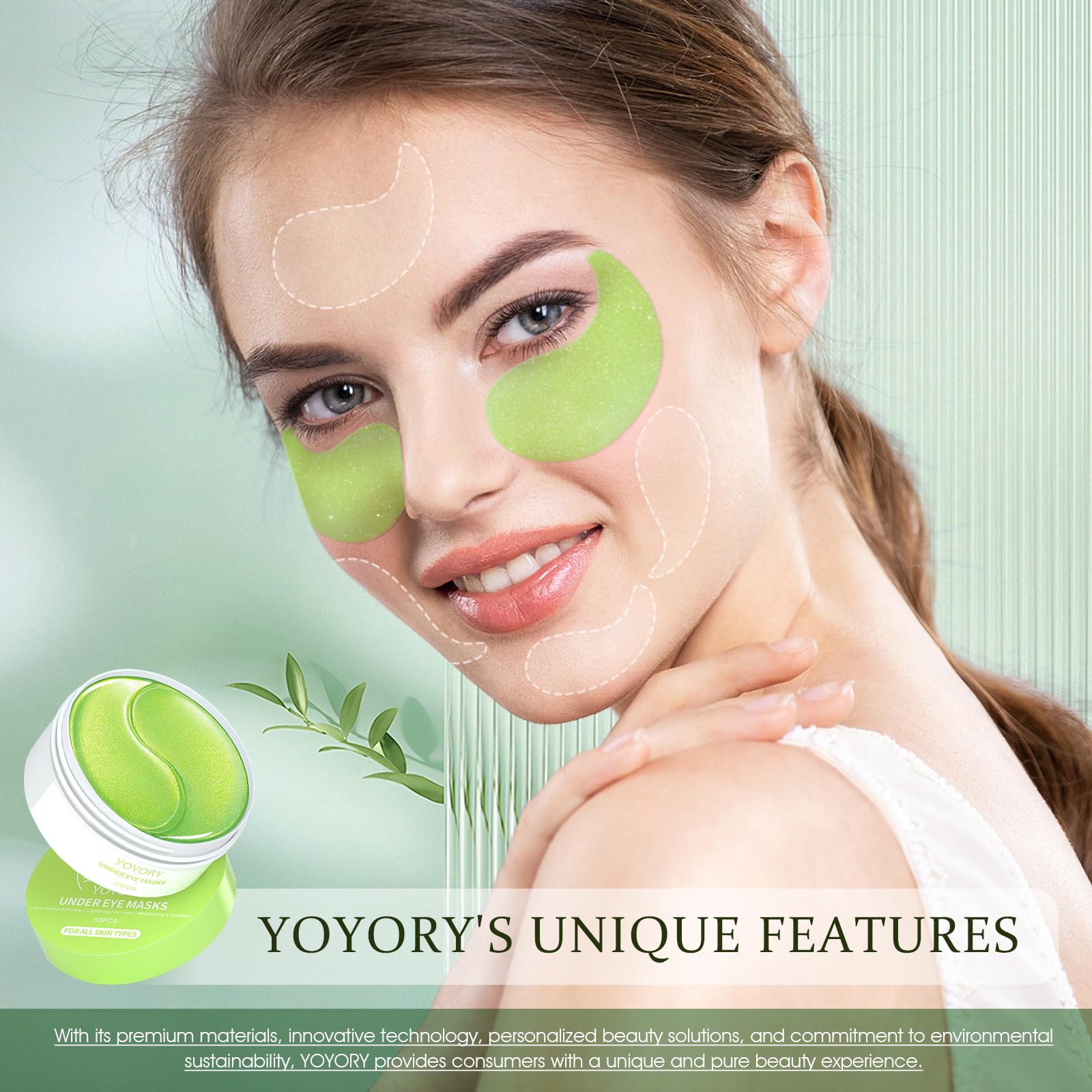 YOYORY green packaging underscores eco-friendly, reader-friendly presentation