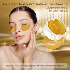 YOYORY hydrogel eye patches smooth fine lines and soften wrinkles around the eyes.