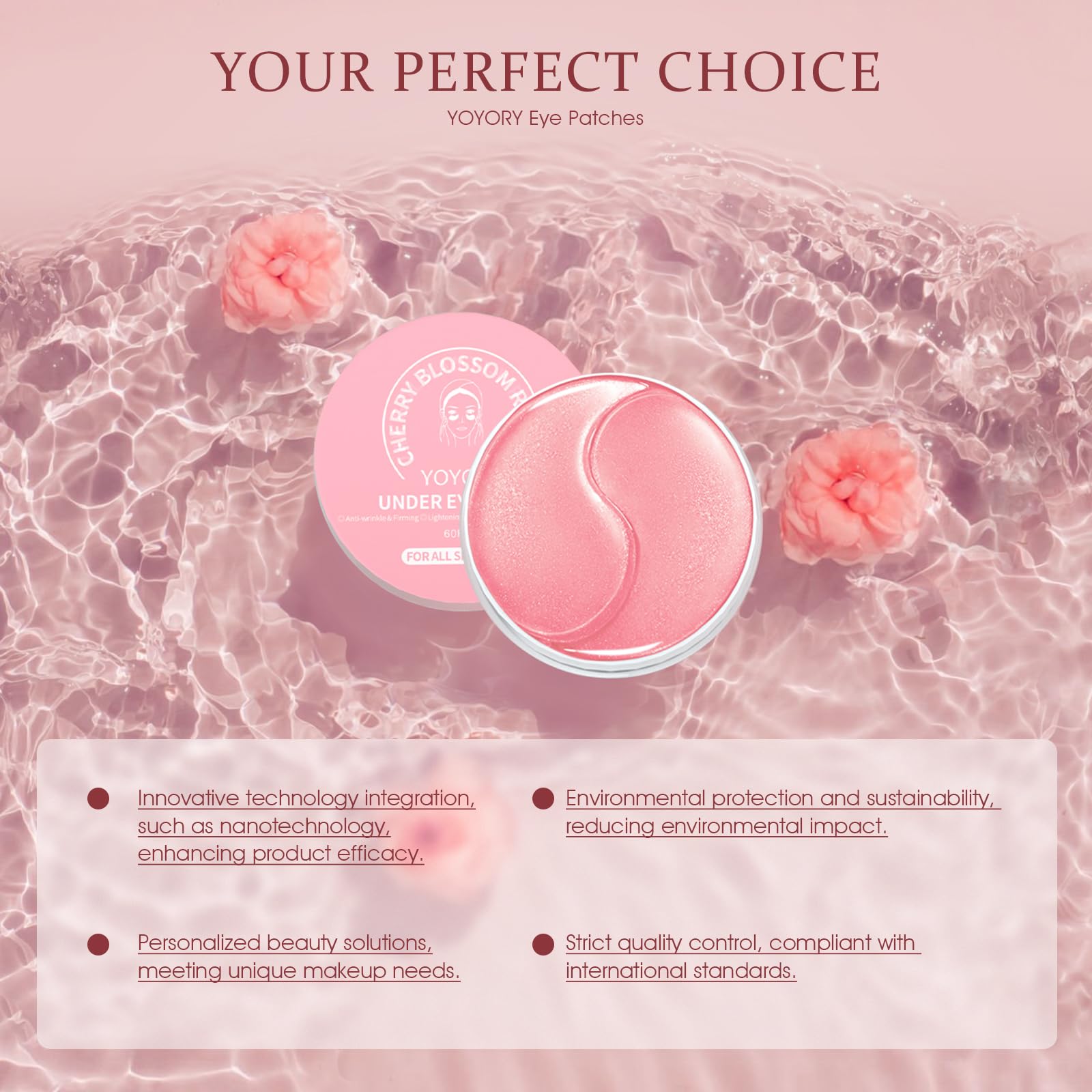 YOYORY travel pack eye masks designed for on-the-go skincare
