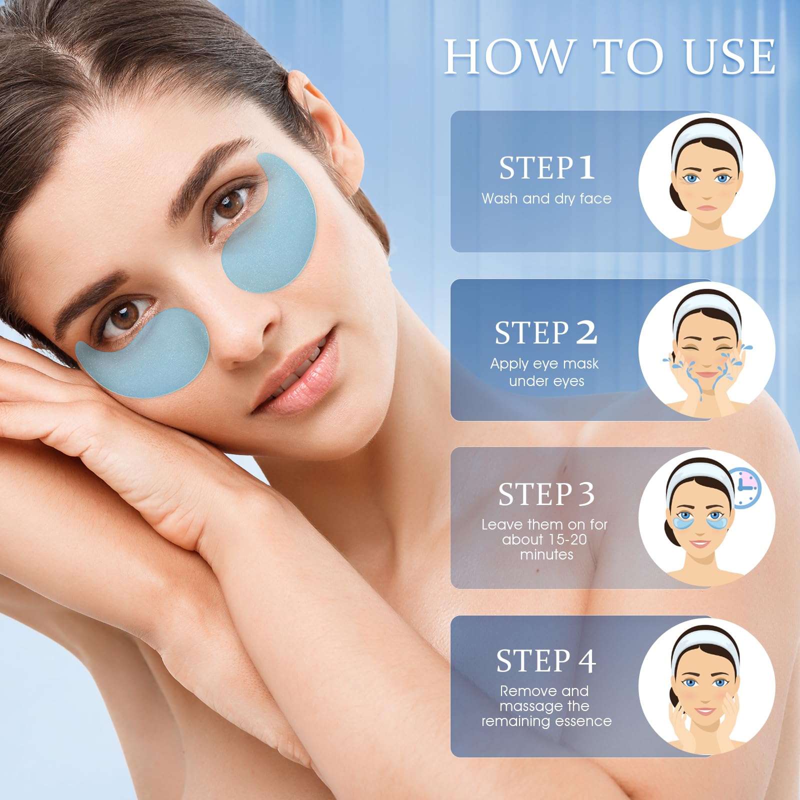 YOYORY under-eye patches travel pack, compact care on the go for evenings out.