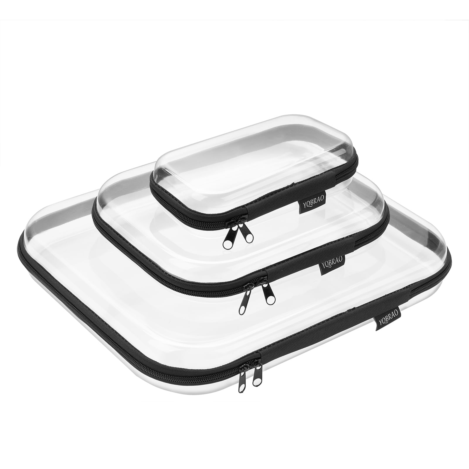 YQBRAO hard sided case front view for quick access and organization.