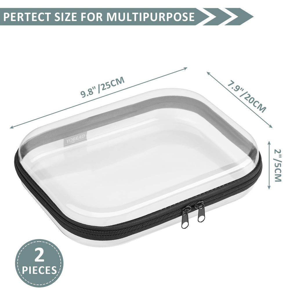 YQBRAO clear case used for craft supplies, visible items at a glance.