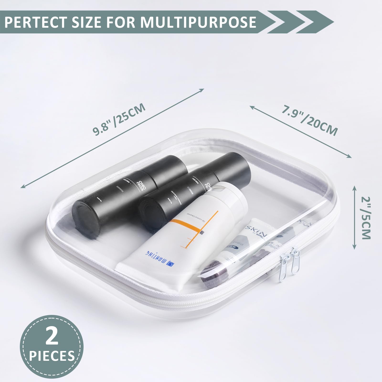 YQBRAO double zipper design facilitates easy access and secure storage.