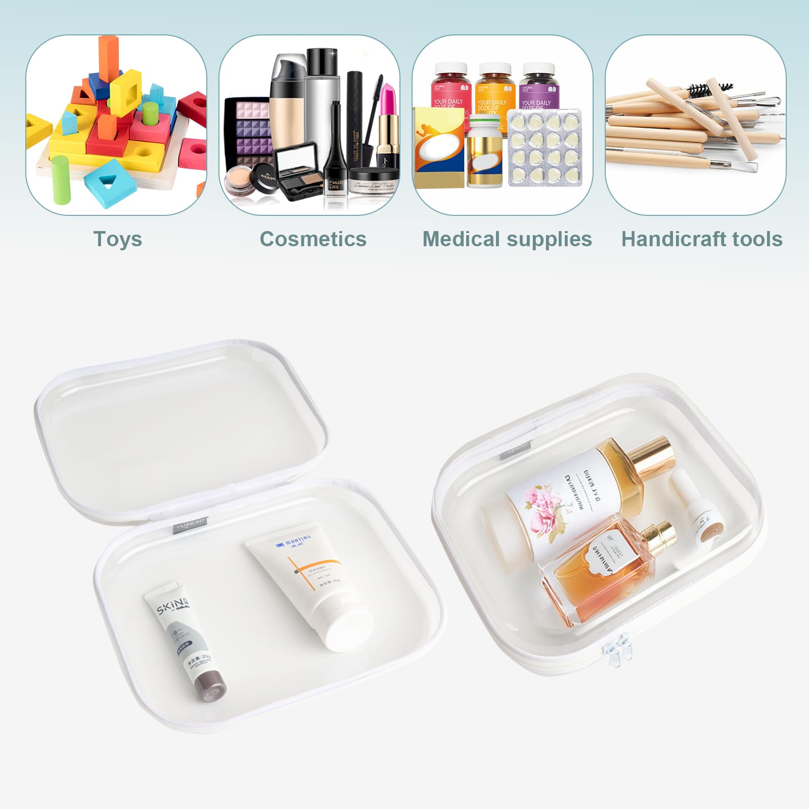 YQBRAO durable case protects contents from dust and spills during daily use.
